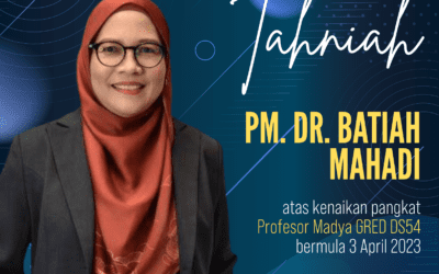 Congratulations to Associate Professor Dr Batiah Mahadi