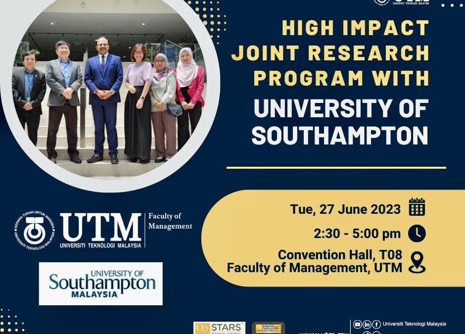 High Impact Joint Research Program With University Of Southampton
