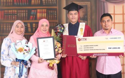 Muhammad Hazim Roslan Receives UTM Alumni Awards: A Journey of Dedication and Achievement