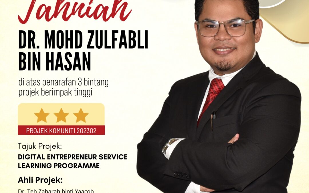 Tahniah Dr. Mohd Zulfabli