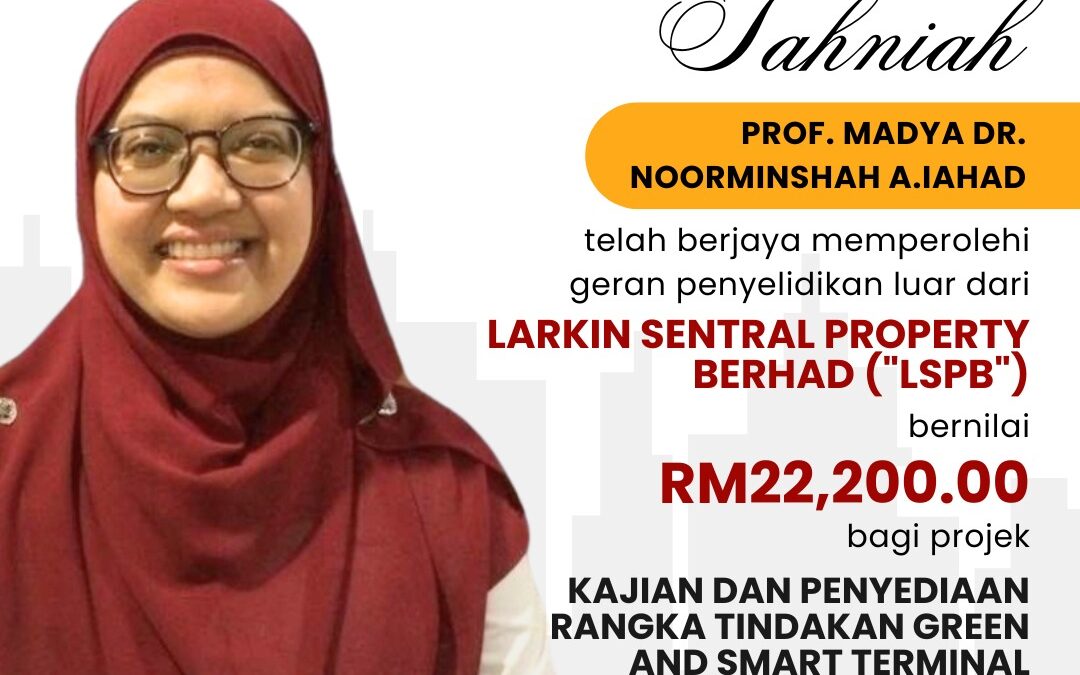 Tahniah Prof. Madya Dr. Noorminshah A.Iahad