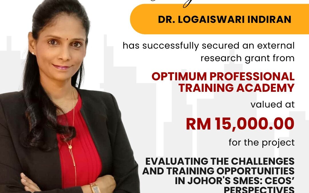 Congratulations Dr. Logaiswari Indiran