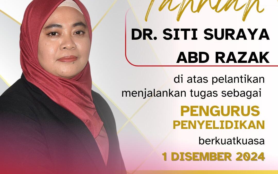 Tahniah Dr. Siti Suraya Abd Razak