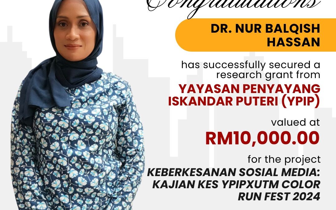 Congratulations Dr. Nur Balqish Hassan